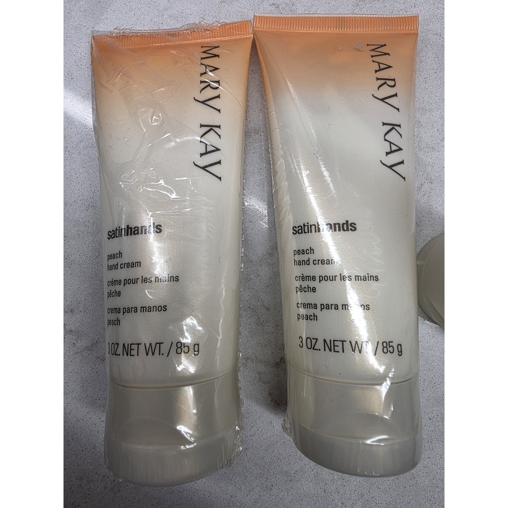 LOT OF 3 NEW MARY KAY SATINHANDS PEACH HAND CREAM LOTION 3OZ EACH - Picture 6 of 9